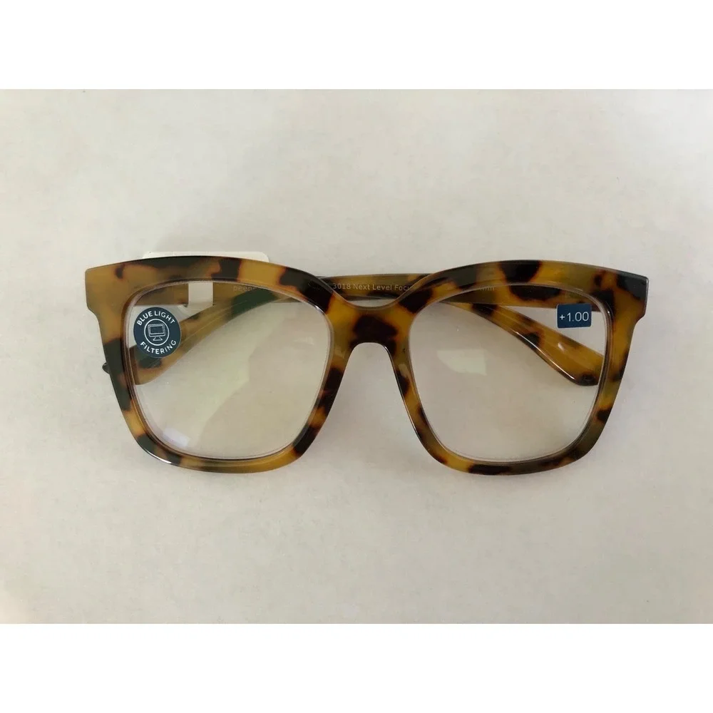 New Next Level‎ Tokyo Tortoise Peepers Blue Light Block Glasses +1.00